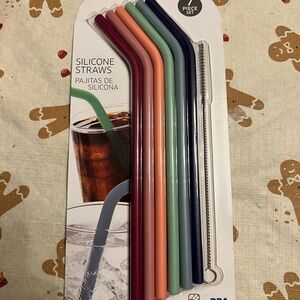 Silicone Straw Set - Multicolor